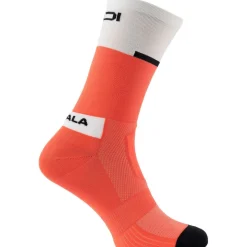 Sidi Neo Fietssokken - Coral Fluo White
