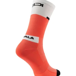 Sidi Neo Fietssokken - Coral Fluo White