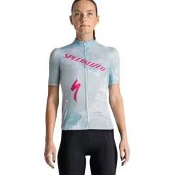 Specialized Foundation Graphic Shirt met Korte Mouwen Dames - sea foam/rebel pink focal