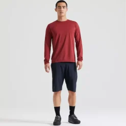 Specialized Gravity Training Fietsshirt met Lange Mouwen Heren - garnet red
