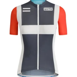 Sportful Classic Heritage Fietsshirt Dames - 456 Heritage Blue White Red Cyano