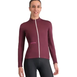 Sportful Classic Thermal Fietstrui Dames - 625 Deep Bordeaux