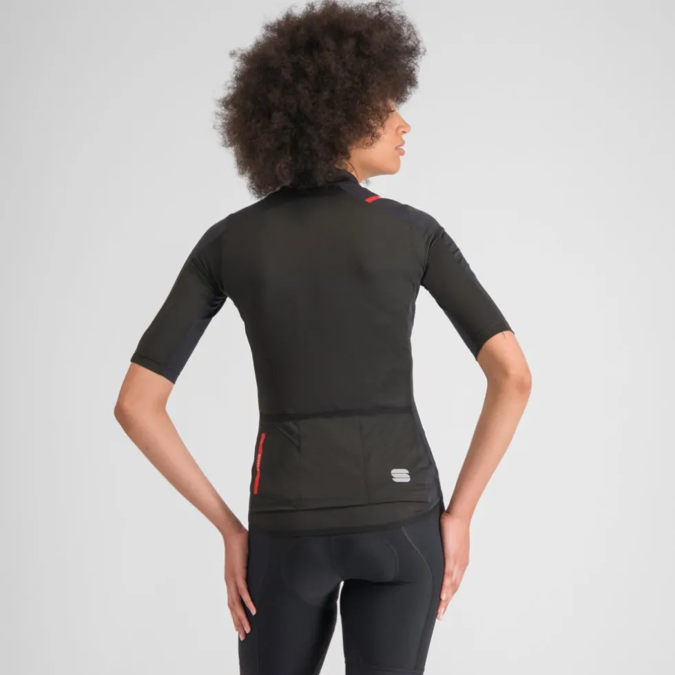 Sportful Fiandre Light Jas met Korte Mouwen Dames - 002 Zwart
