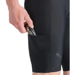 Sportful Hyperepic Shorts met bandjes voor heren - 002 Black
