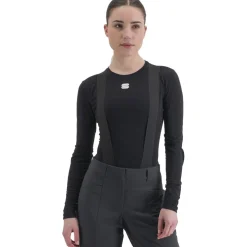 Sportful Merino Hemd met Lange Mouwen Dames - 002 Zwart