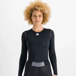 Sportful Midweight Hemd met Lange Mouwen Dames - 002 Zwart