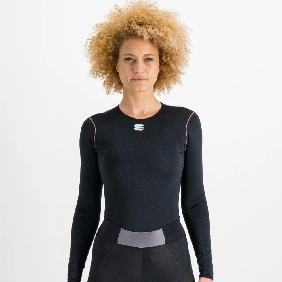 Sportful Midweight Hemd met Lange Mouwen Dames - 002 Zwart