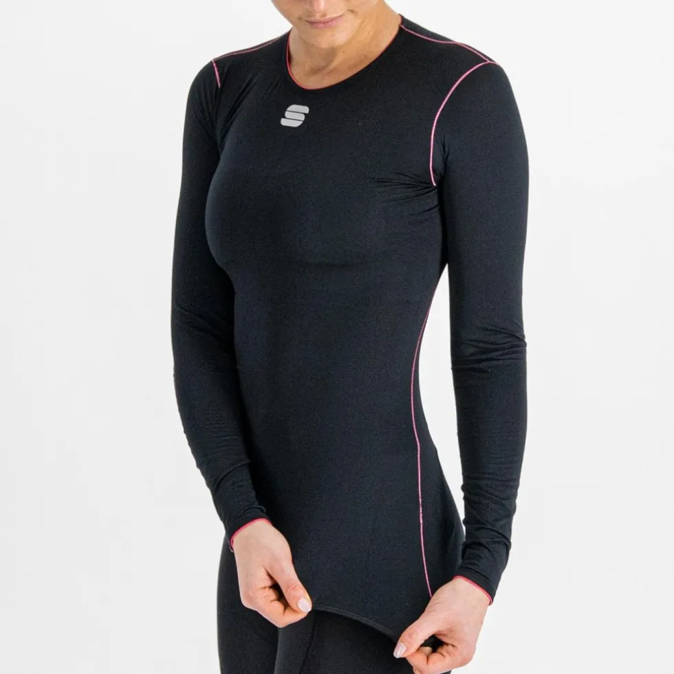 Sportful Midweight Hemd met Lange Mouwen Dames - 002 Zwart