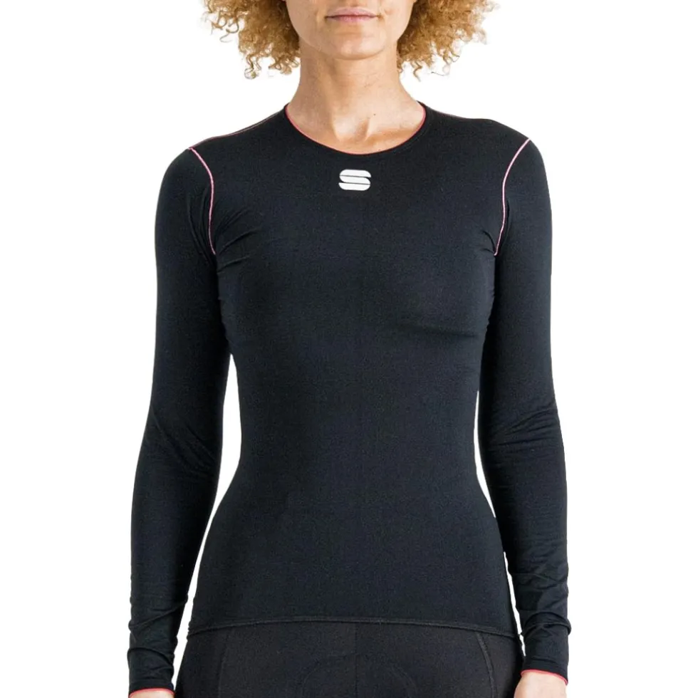 Sportful Midweight Hemd met Lange Mouwen Dames - 002 Zwart