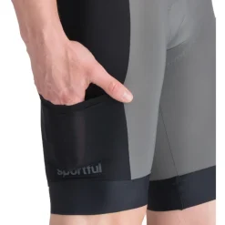 Sportful Supergiara 2 Fietsshorts met Bretels Heren - 125 Gun Metal / Black