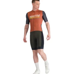 Sportful Supergiara 2 Logo Korte mouwen shirt heren - 607 Sienna Glow