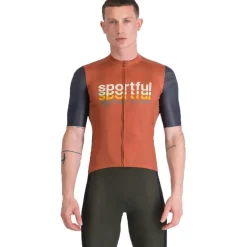 Sportful Supergiara 2 Logo Korte mouwen shirt heren - 607 Sienna Glow