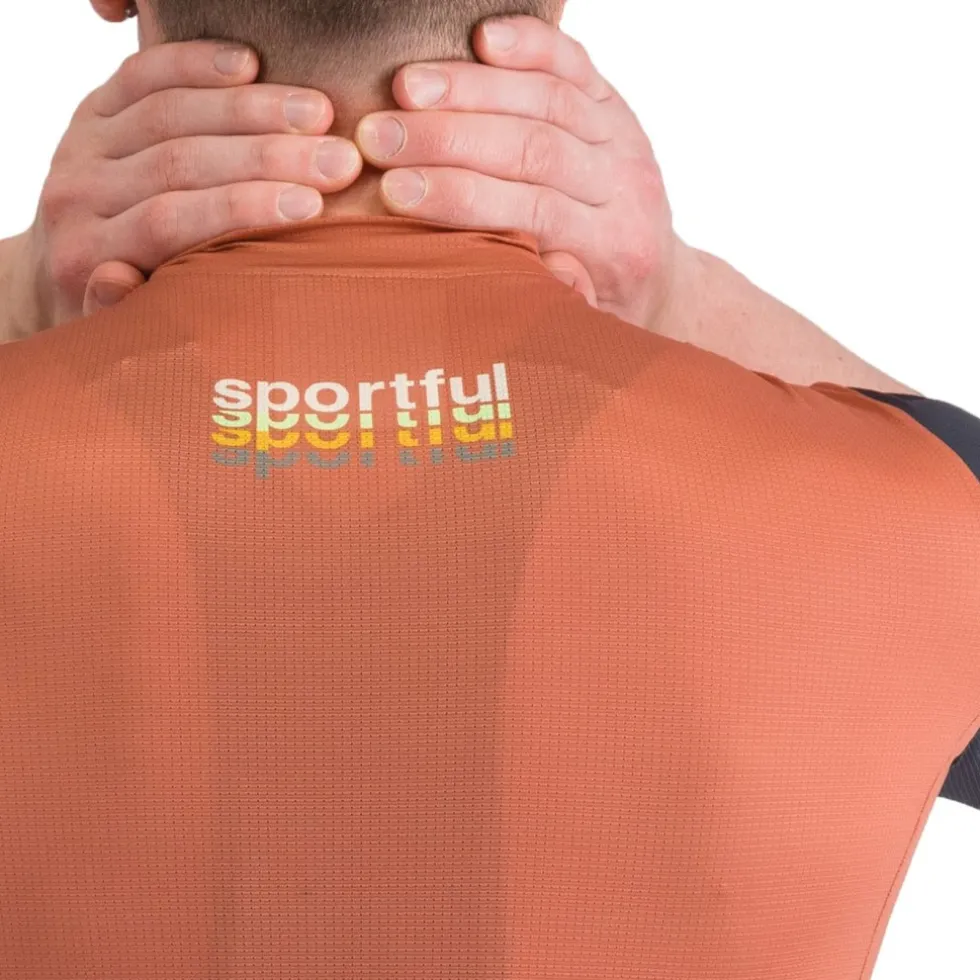 Sportful Supergiara 2 Logo Korte mouwen shirt heren - 607 Sienna Glow