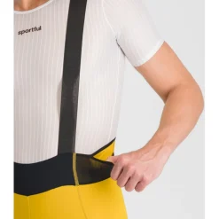 Sportful Supergiara Fietsbroek met Bretels Heren - 703 Amber Stone Black
