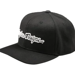 Troy Lee Designs Curved Snapback Pet - Signature Black