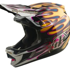 Troy Lee Designs D4 Carbon MIPS Helm - Overspray Gold/Black