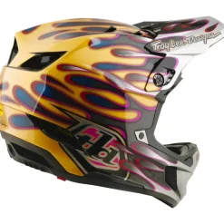 Troy Lee Designs D4 Carbon MIPS Helm - Overspray Gold/Black - B-Keus