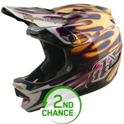 Troy Lee Designs D4 Carbon MIPS Helm - Overspray Gold/Black - B-Keus