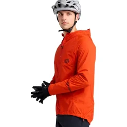 Troy Lee Designs Drift Windbreaker Jas Heren - Mono Fire Orange