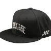 Troy Lee Designs Flat Bill Snapback Pet - Scholar Black
