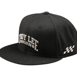Troy Lee Designs Flat Bill Snapback Pet - Scholar Black
