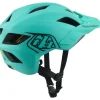 Troy Lee Designs Flowline MIPS Helm Kinderen - Point Charcoal/Real Teal