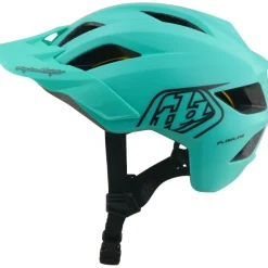 Troy Lee Designs Flowline MIPS Helm Kinderen - Point Charcoal/Real Teal