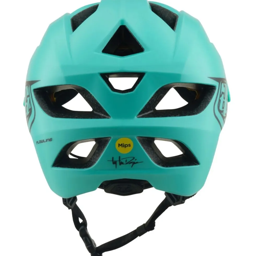 Troy Lee Designs Flowline MIPS Helm Kinderen - Point Charcoal/Real Teal