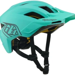 Troy Lee Designs Flowline MIPS Helm Kinderen - Point Charcoal/Real Teal