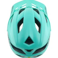 Troy Lee Designs Flowline MIPS Helm Kinderen - Point Charcoal/Real Teal