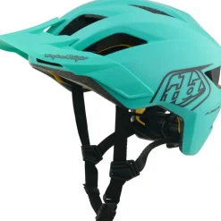 Troy Lee Designs Flowline MIPS Helm Kinderen - Point Charcoal/Real Teal