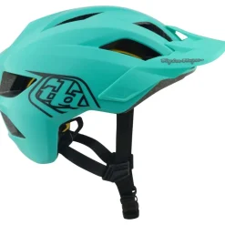 Troy Lee Designs Flowline MIPS Helm Kinderen - Point Charcoal/Real Teal