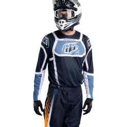 Troy Lee Designs GP Pro Air Fietsshirt met Lange Mouwen Heren - Bands Dark Navy