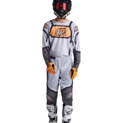 Troy Lee Designs GP Pro Air Fietsshirt met Lange Mouwen Heren - Bands Gray/Neo Orange