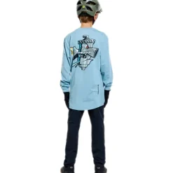 Troy Lee Designs Ruckus Ride Fietsshirt met Lange Mouwen Kinderen - Carbs Dawn Blue