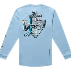 Troy Lee Designs Ruckus Ride Fietsshirt met Lange Mouwen Kinderen - Carbs Dawn Blue