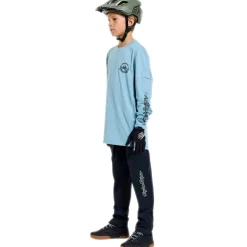 Troy Lee Designs Ruckus Ride Fietsshirt met Lange Mouwen Kinderen - Carbs Dawn Blue