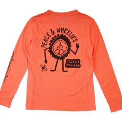 Troy Lee Designs Skyline Ride Fietsshirt met Lange Mouwen Kinderen - Peace & Wheelies Melon