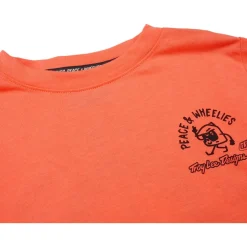 Troy Lee Designs Skyline Ride Fietsshirt met Lange Mouwen Kinderen - Peace & Wheelies Melon