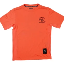 Troy Lee Designs Skyline Ride Fietsshirt met Korte Mouwen Kinderen - Peace & Wheelies Melon