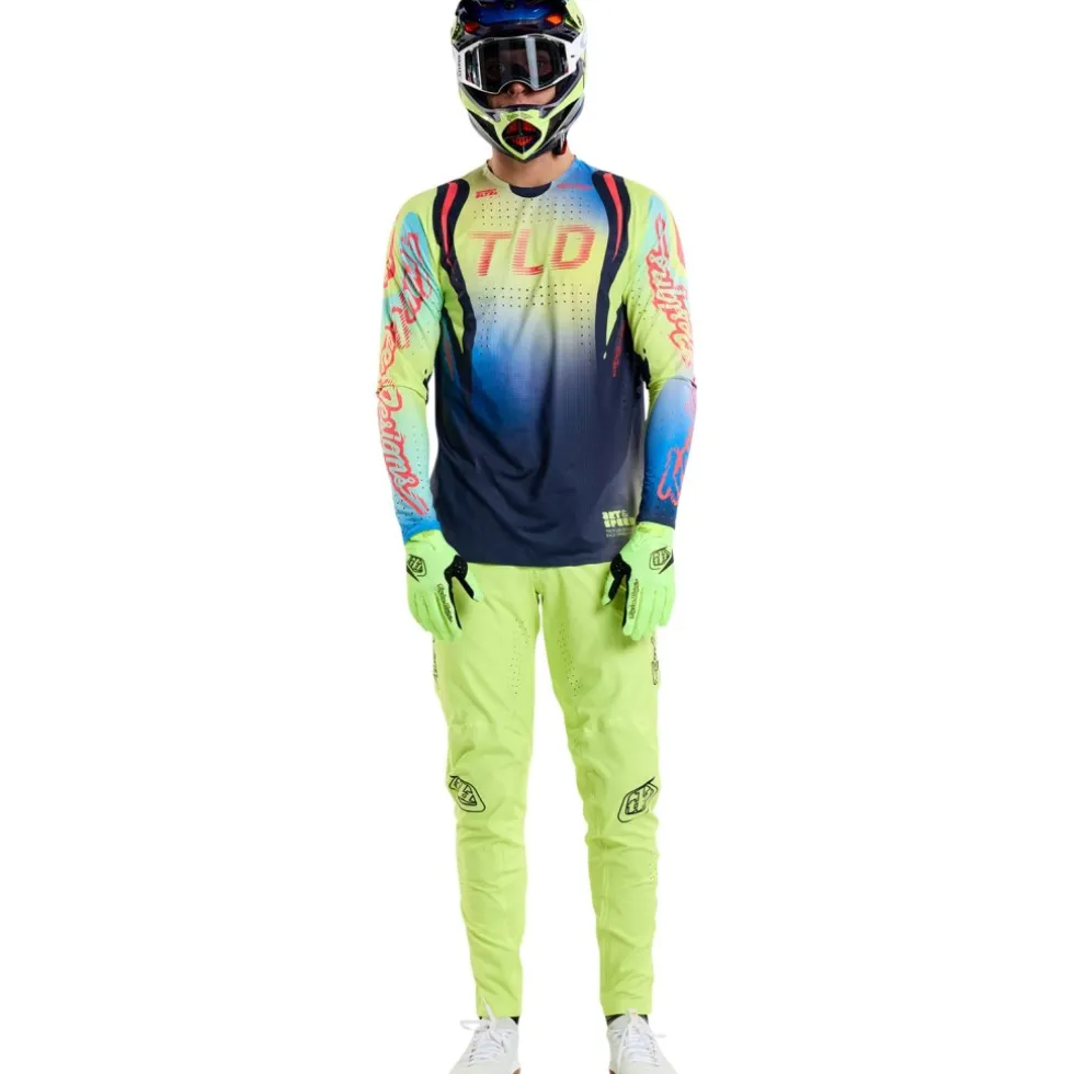 Troy Lee Designs Sprint Ultra Fietsshirt met Lange Mouwen Heren - Drip Glo Yellow