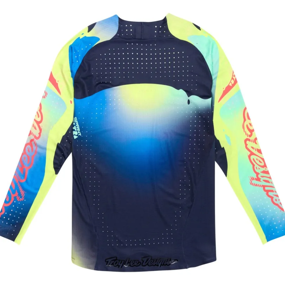Troy Lee Designs Sprint Ultra Fietsshirt met Lange Mouwen Heren - Drip Glo Yellow