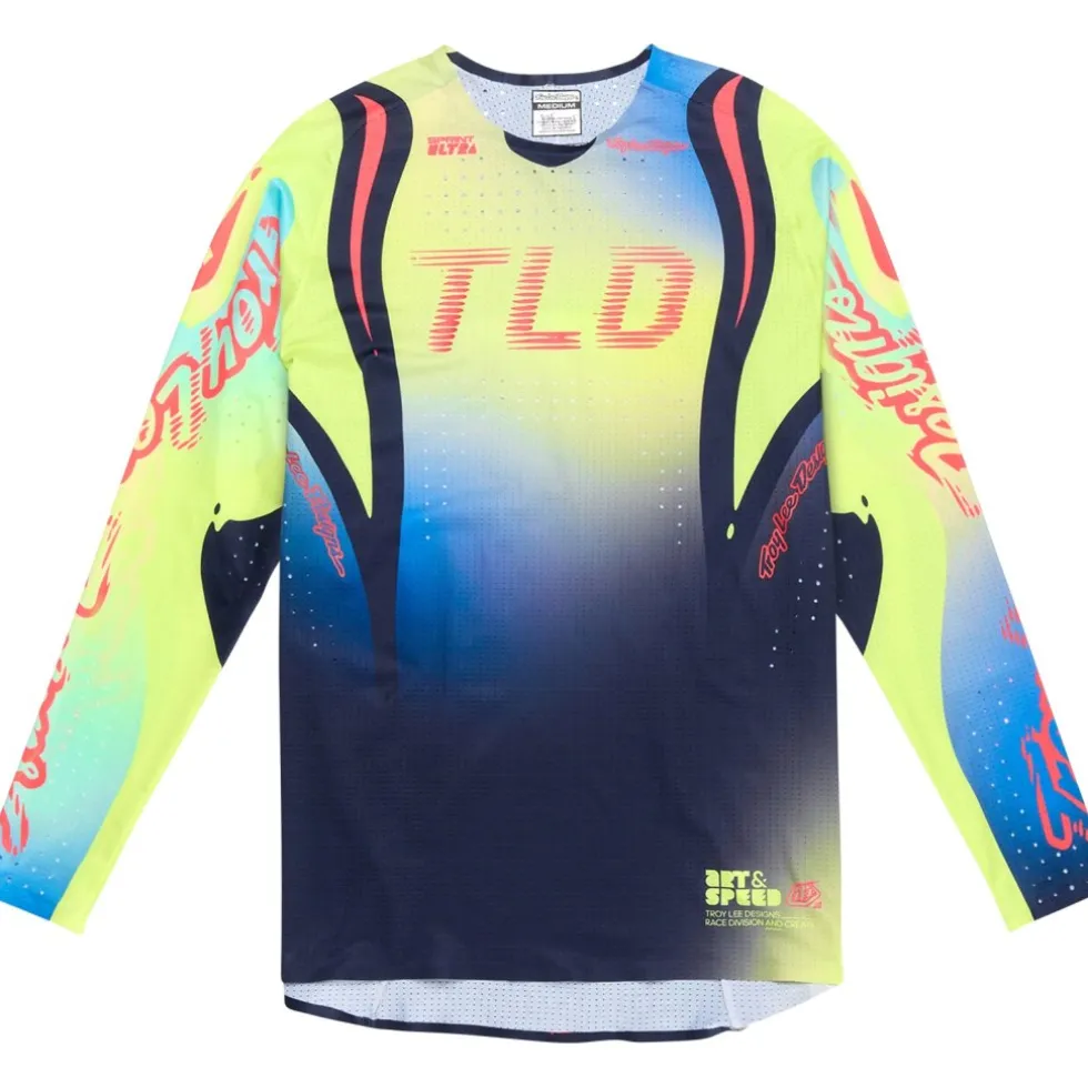 Troy Lee Designs Sprint Ultra Fietsshirt met Lange Mouwen Heren - Drip Glo Yellow