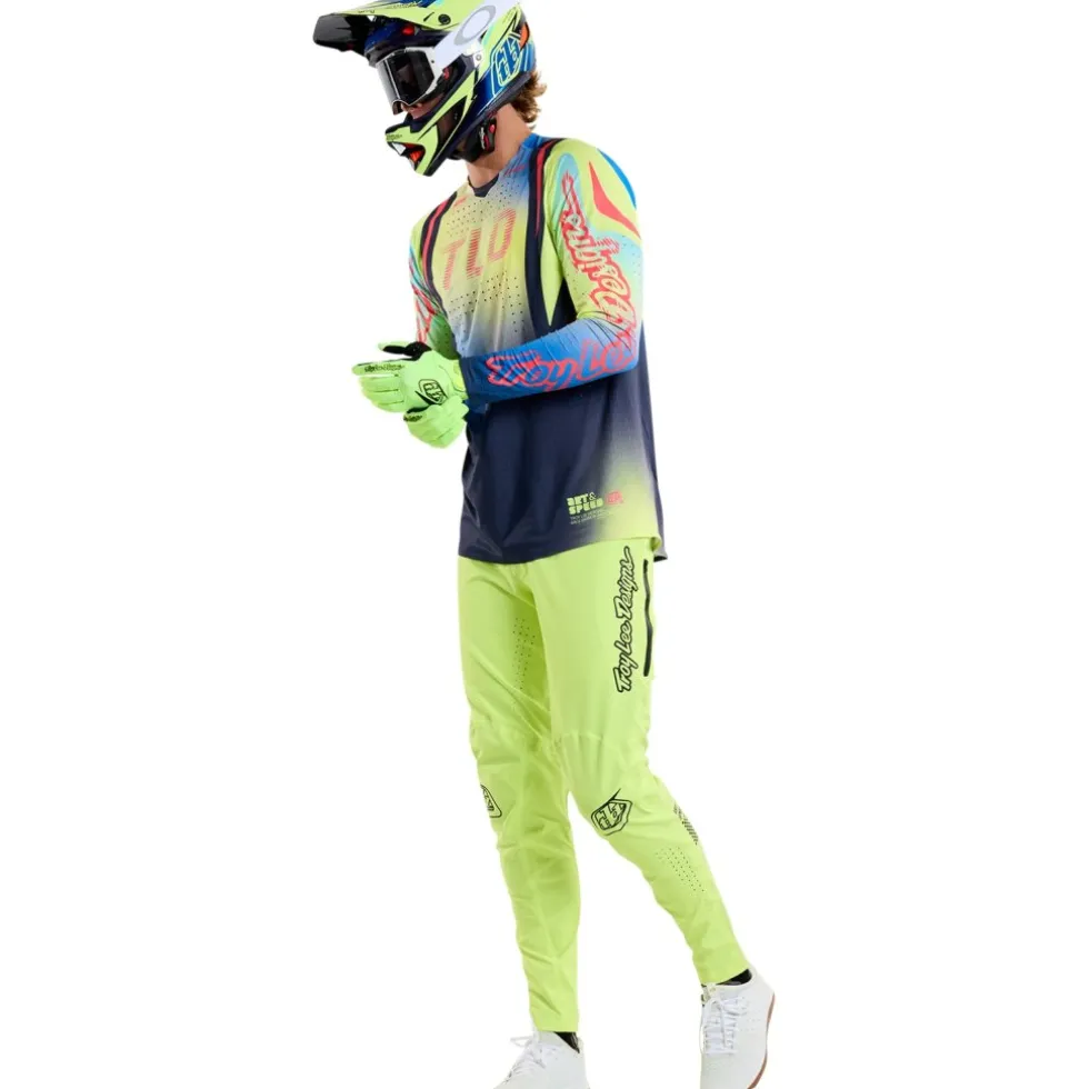 Troy Lee Designs Sprint Ultra Fietsshirt met Lange Mouwen Heren - Drip Glo Yellow