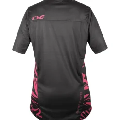 TSG Floral Fietsshirt Dames - dusty cedar/black