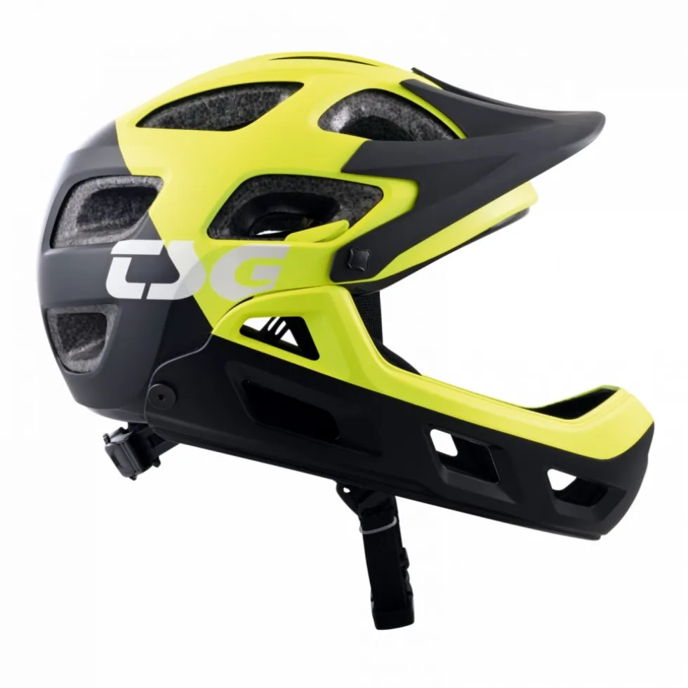 TSG Seek FR Graphic Design Kinderhelm - flow black-yellow