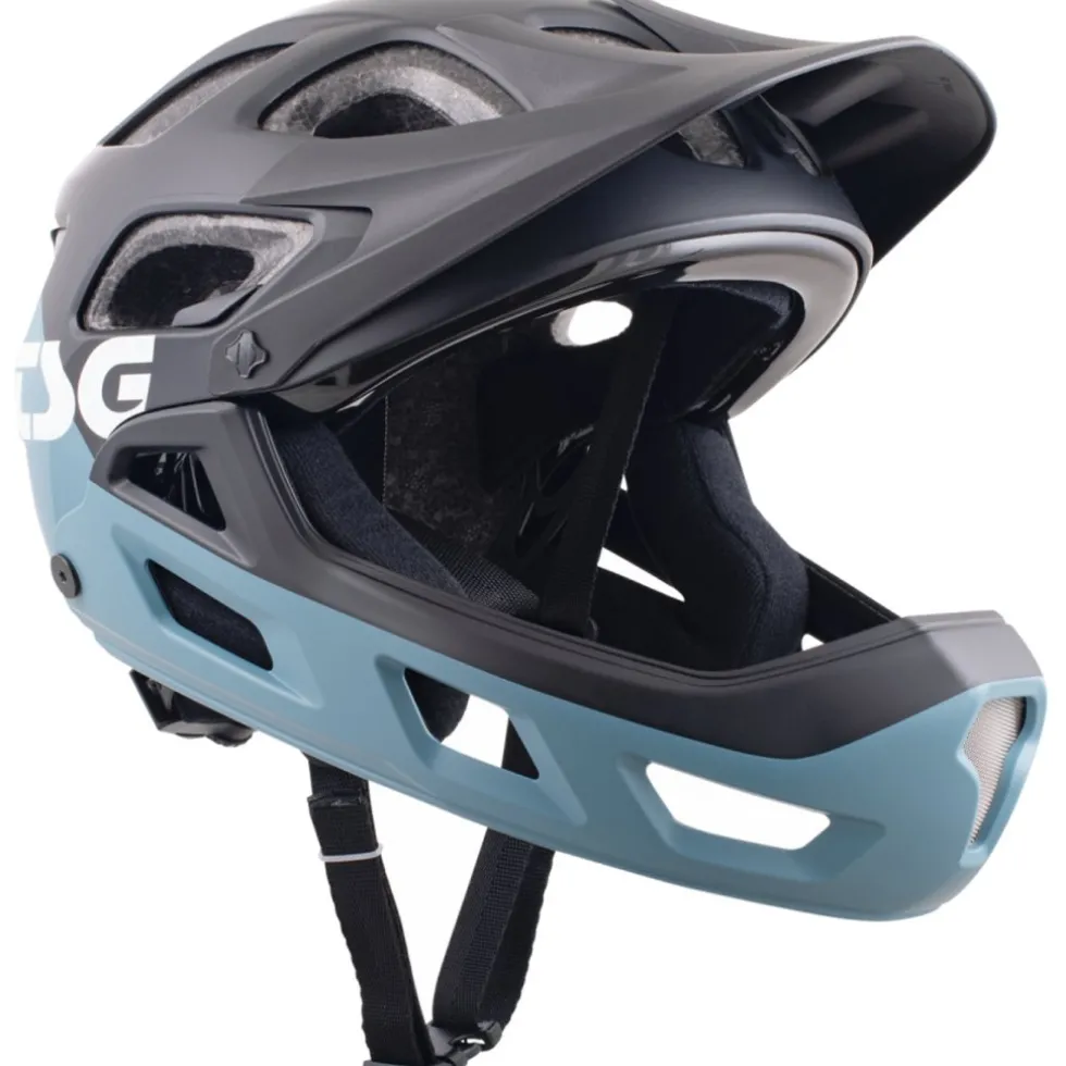 TSG Seek FR Graphic Design Kinderhelm - flow black-blue
