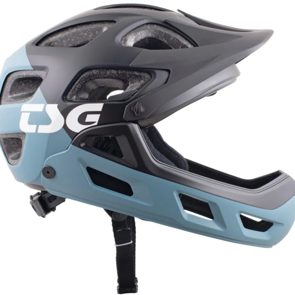 TSG Seek FR Graphic Design Kinderhelm - flow black-blue