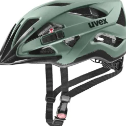 Uvex active cc Helm - moss green-black matt