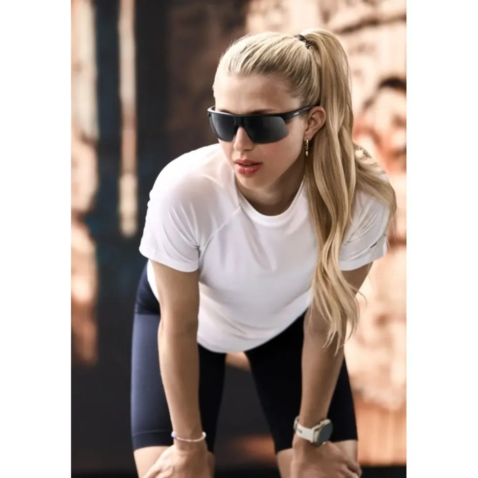 Uvex aerios Bril - black matt/smoke